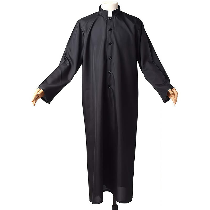 Christianartworkshop Elegant Tri-Color Liturgical Clergy Robes with Waistband & Cross - image 11