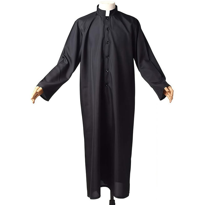 Christianartworkshop Elegant Tri-Color Liturgical Clergy Robes with Waistband & Cross - image 11