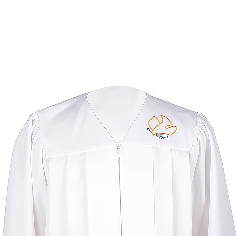 Christianartworkshop Dove of the Holy Spirit Clergy Robe in White: Embrace Purity and Divine Peace - image 6