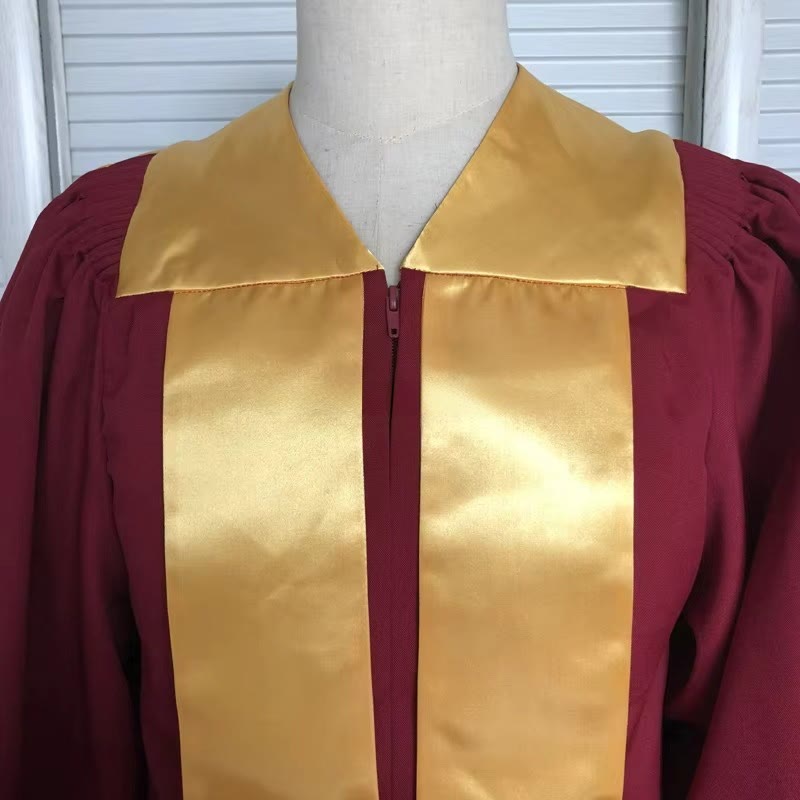 Christianartworkshop Classic Versatile 4-Color Clergy Robes with Golden V-Collar Design - image 8