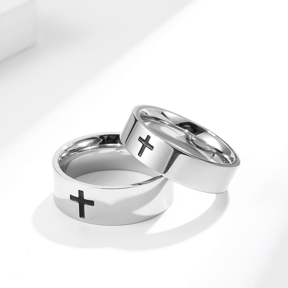 Christianartworkshop Two - Color Minimalist Cross Rings: Faith - Inspired Fashion - image 4