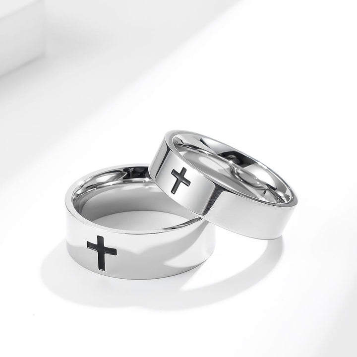 Christianartworkshop Two - Color Minimalist Cross Rings: Faith - Inspired Fashion - image 4