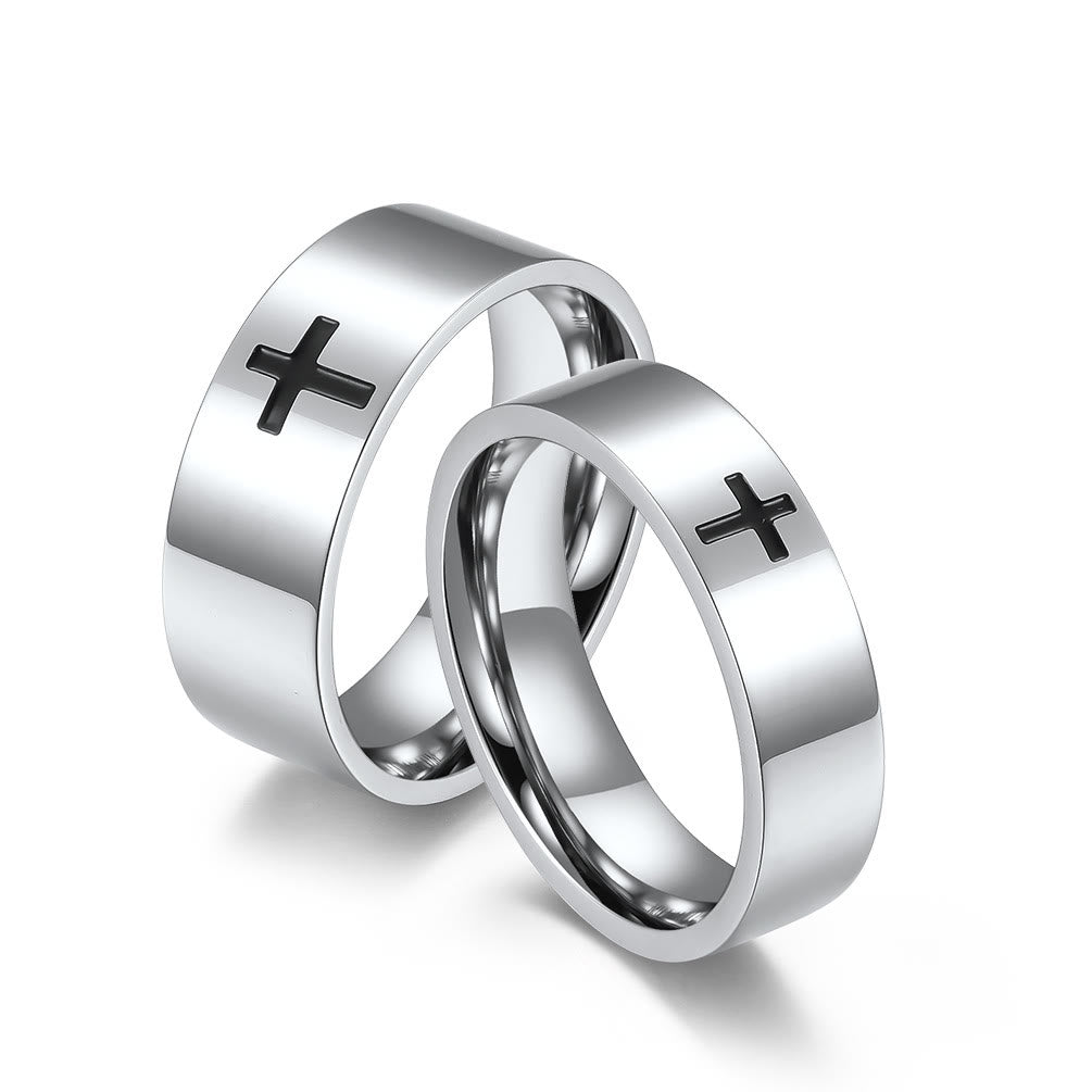 Christianartworkshop Two - Color Minimalist Cross Rings: Faith - Inspired Fashion - image 5