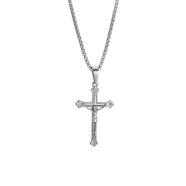 FREE Today: Tri - Color Jesus Crucifix Necklace: A Fusion of Faith and Stylish Hues - image 5