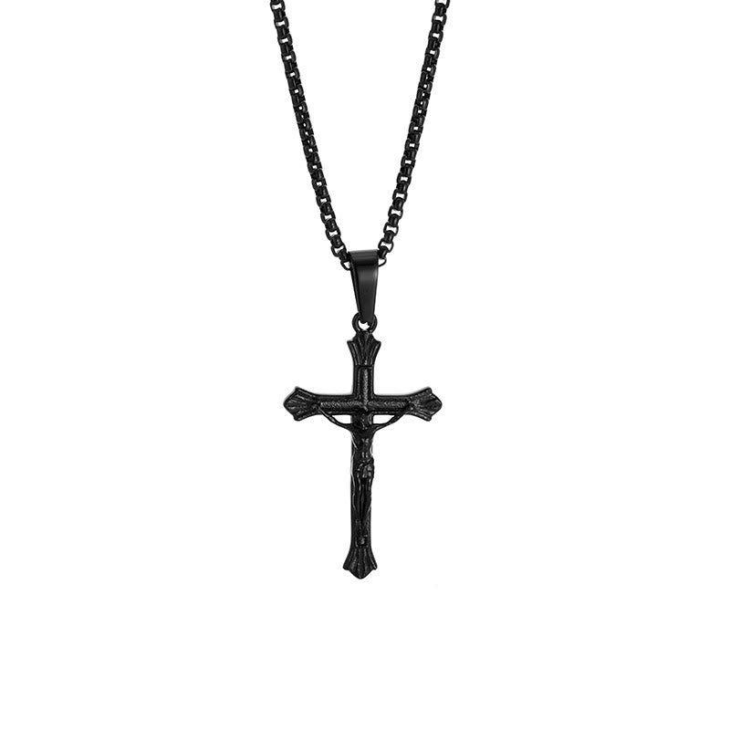 FREE Today: Tri - Color Jesus Crucifix Necklace: A Fusion of Faith and Stylish Hues - image 7