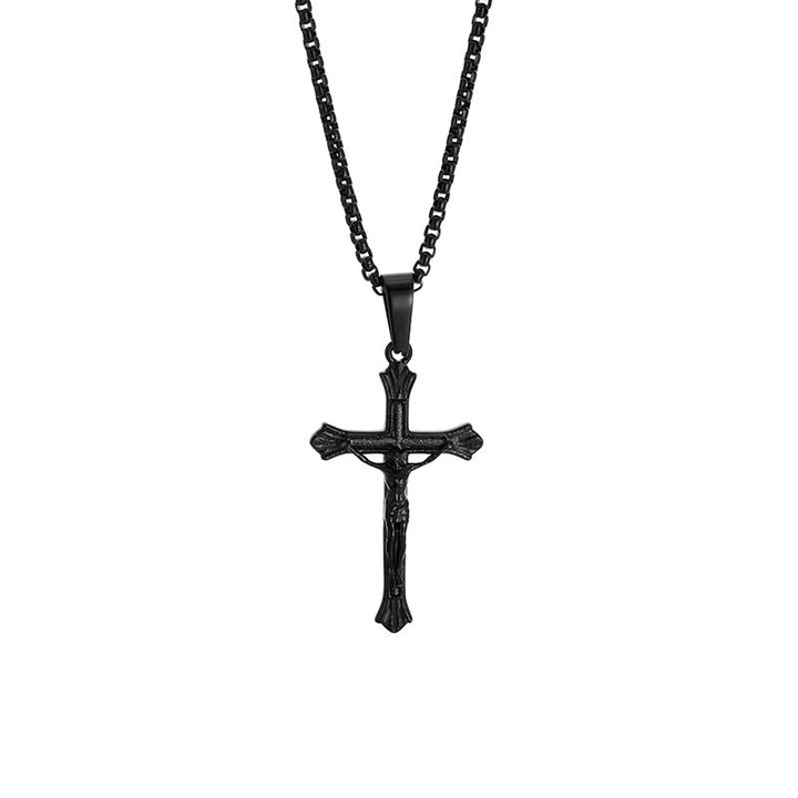 FREE Today: Tri - Color Jesus Crucifix Necklace: A Fusion of Faith and Stylish Hues - image 7