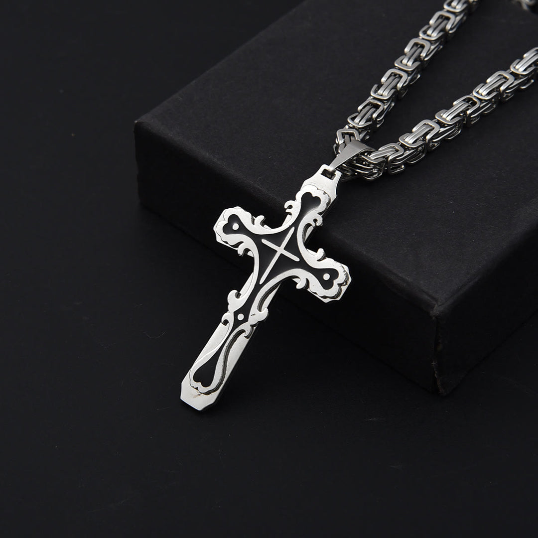 Christianartworkshop Vintage Filigree Tri - Color Cross Necklace: Timeless Faith Jewelry - image 6