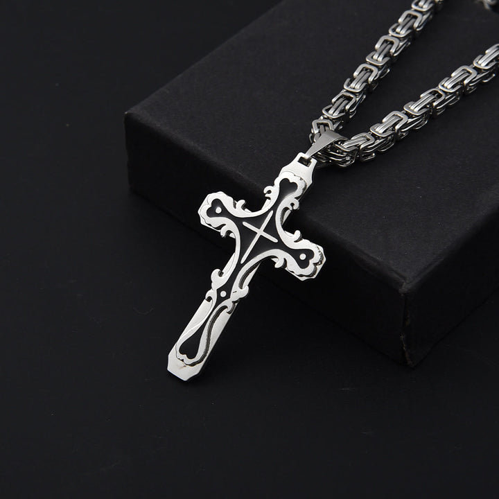 Christianartworkshop Vintage Filigree Tri - Color Cross Necklace: Timeless Faith Jewelry - image 6
