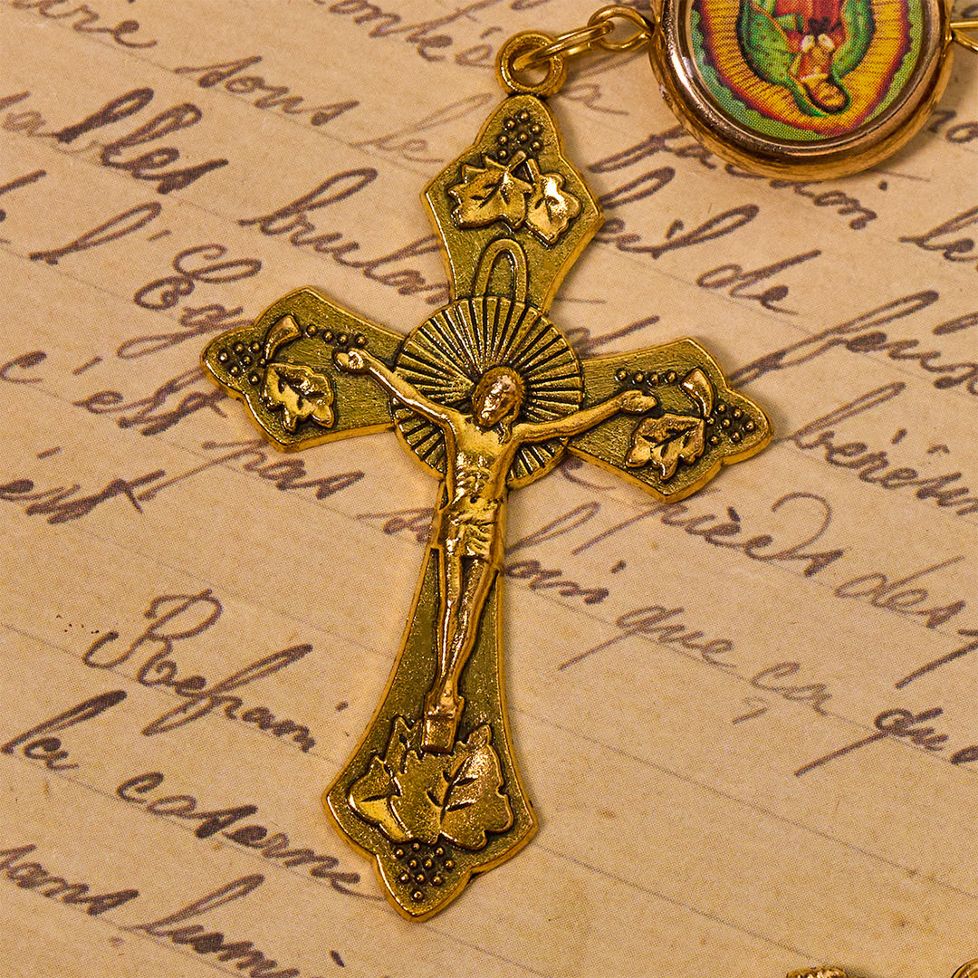 FREE Today: Our Lady of Guadalupe Bead Burgundy Elegance Rosary with Fatima Medal - image 8
