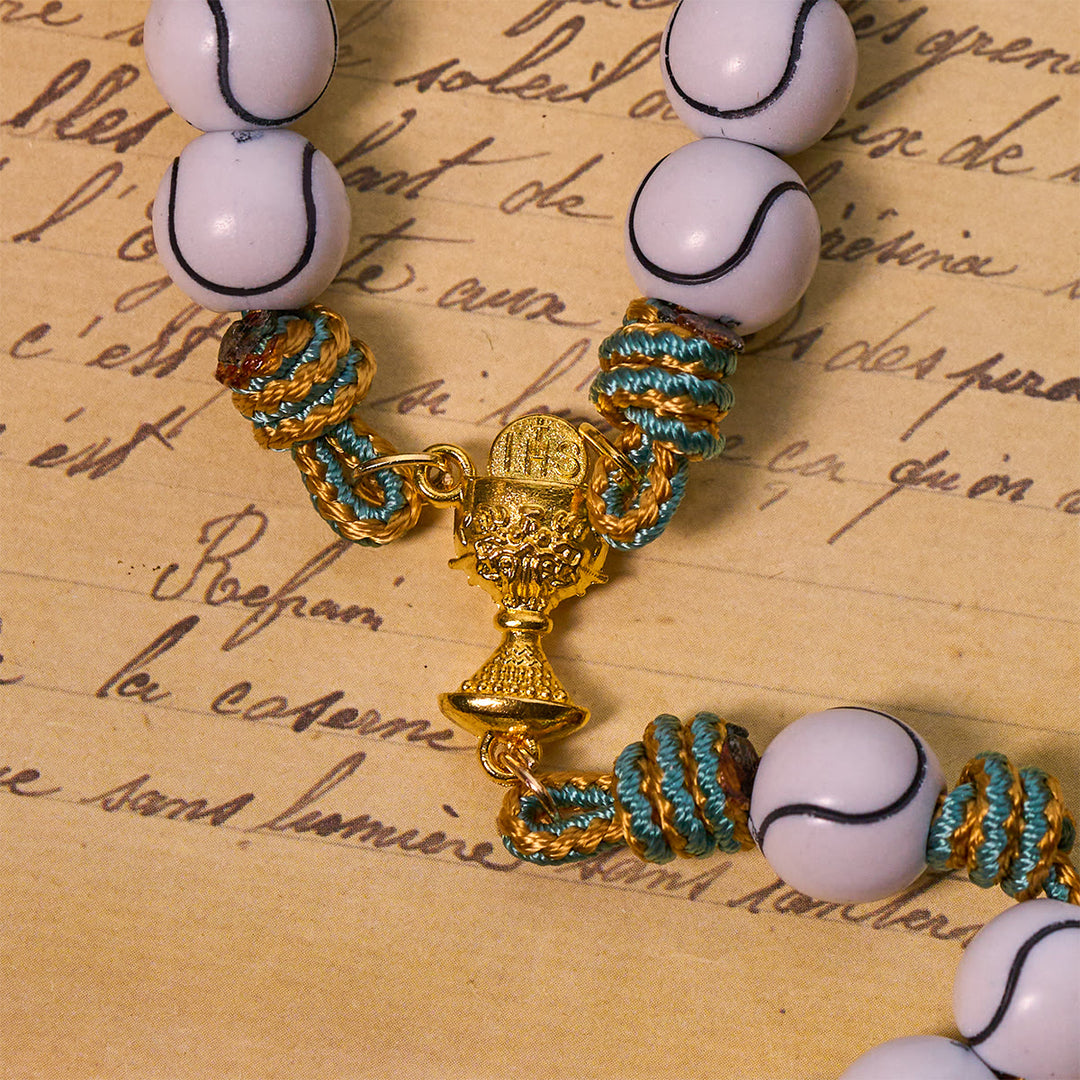 FREE Today: Sports - Centric Tennis Ball Beads Rosary with Crucifix & Holy Grail - image 7