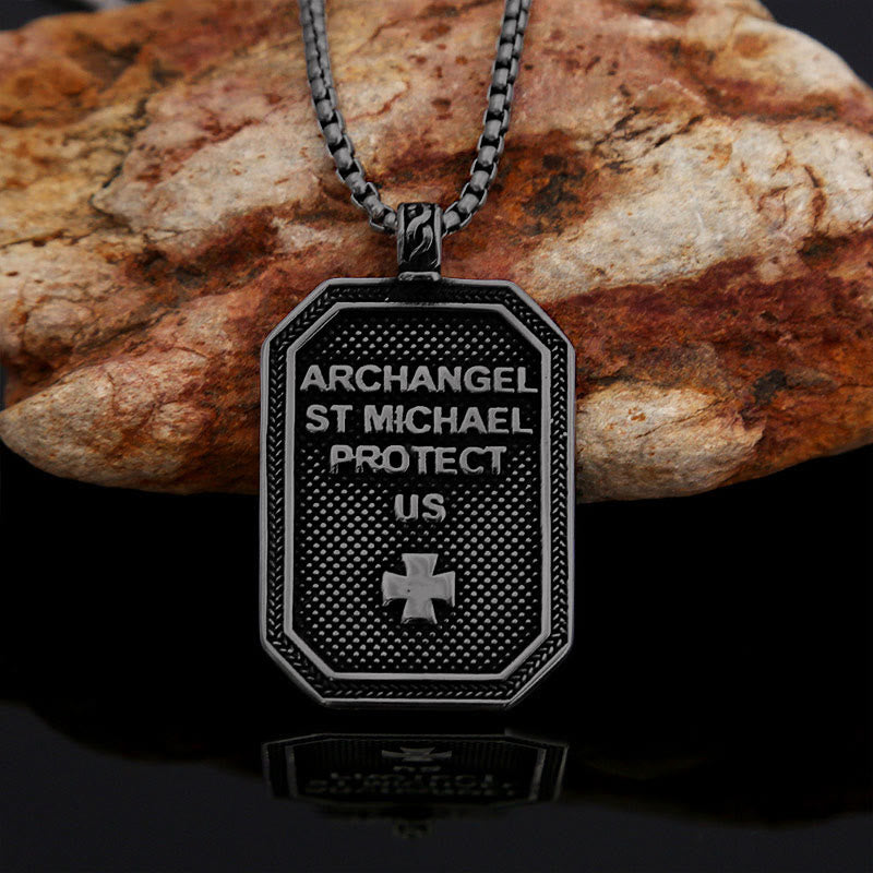 Christianartworkshop Classic Style St. Michael the Archangel Protection Stainless Steel Pendant Necklace - image 12