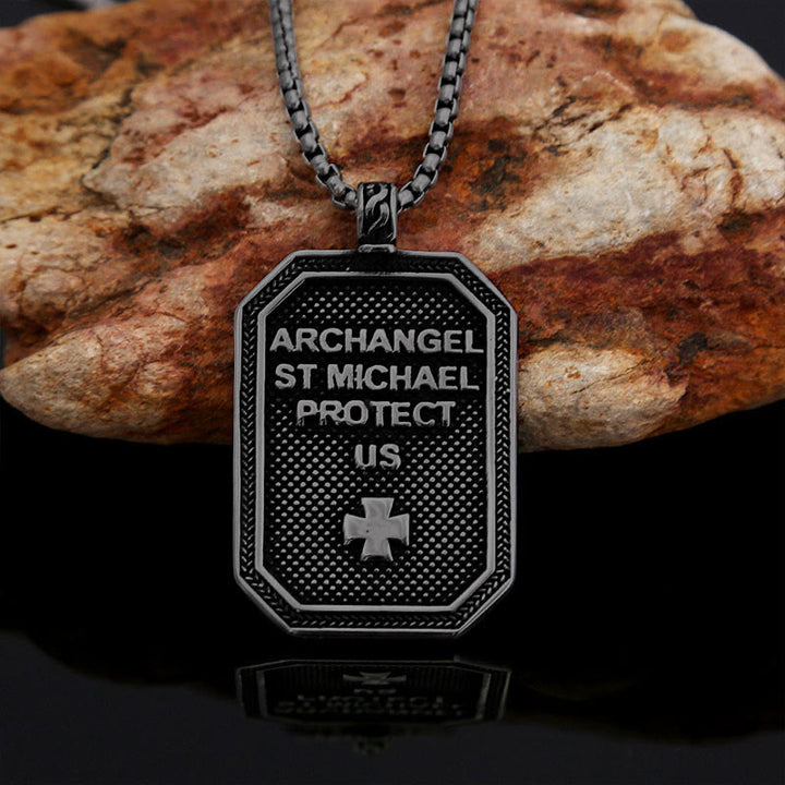 Christianartworkshop Classic Style St. Michael the Archangel Protection Stainless Steel Pendant Necklace - image 12