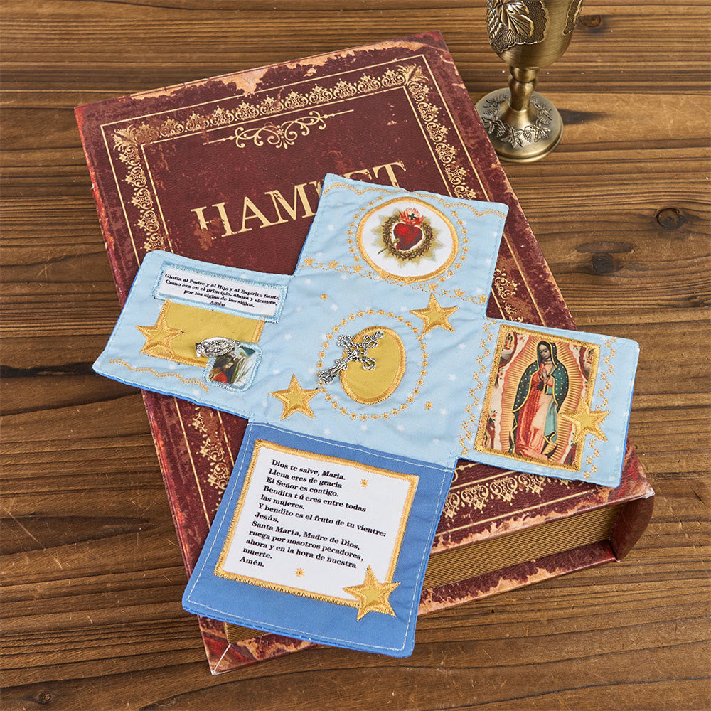 FREE Today: Handmade Embroidered Fabric Cross with Charms: A Rare Fusion of Craftsmanship and Faith - image 11