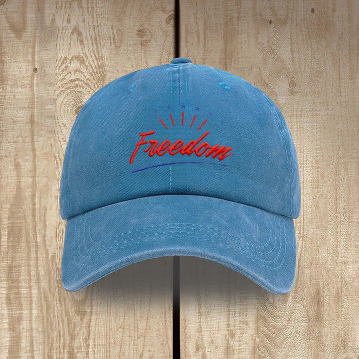 Christianartworkshop Everyday Patriotic Washed Hat: Red Freedom & Charlie Kirk Inspired - Navy Blue - image 8