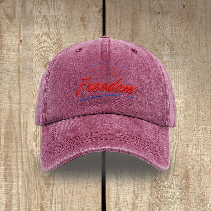Christianartworkshop Everyday Patriotic Washed Hat: Red Freedom & Charlie Kirk Inspired - Wine - image 14