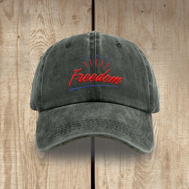 Christianartworkshop Everyday Patriotic Washed Hat: Red Freedom & Charlie Kirk Inspired - Army Green - image 7