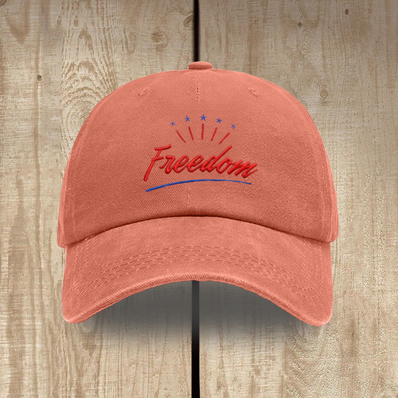 Christianartworkshop Everyday Patriotic Washed Hat: Red Freedom & Charlie Kirk Inspired - Orange - image 15