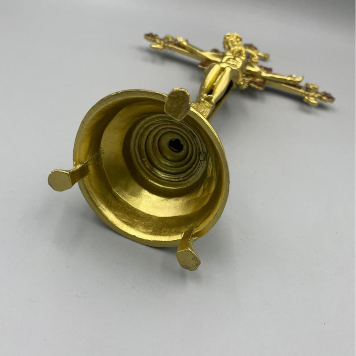 Christianartworkshop INRI Inscribed Crucifix Figurine with Ornate Craftsmanship - image 3