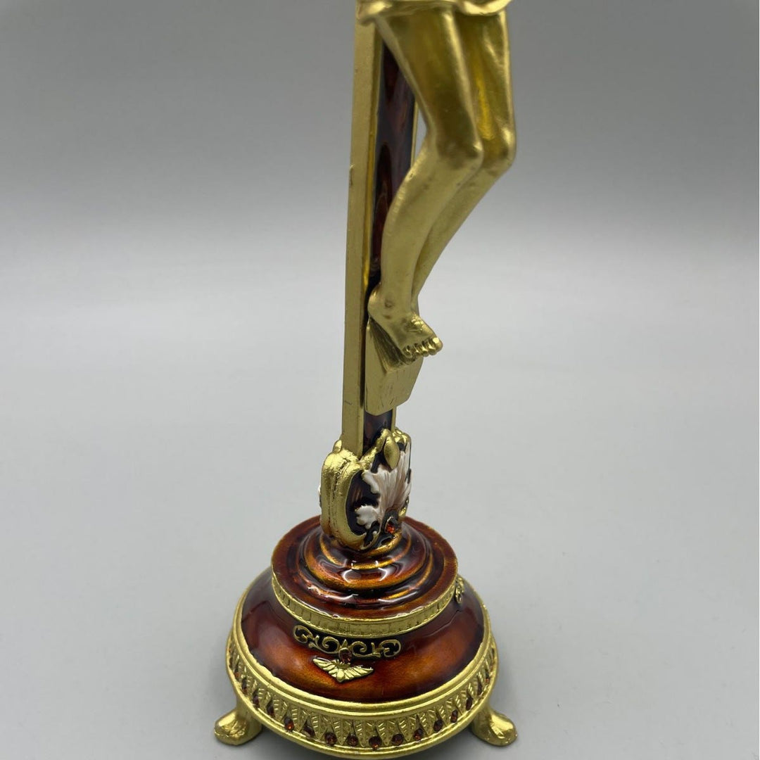 Christianartworkshop INRI Inscribed Crucifix Figurine with Ornate Craftsmanship - image 4