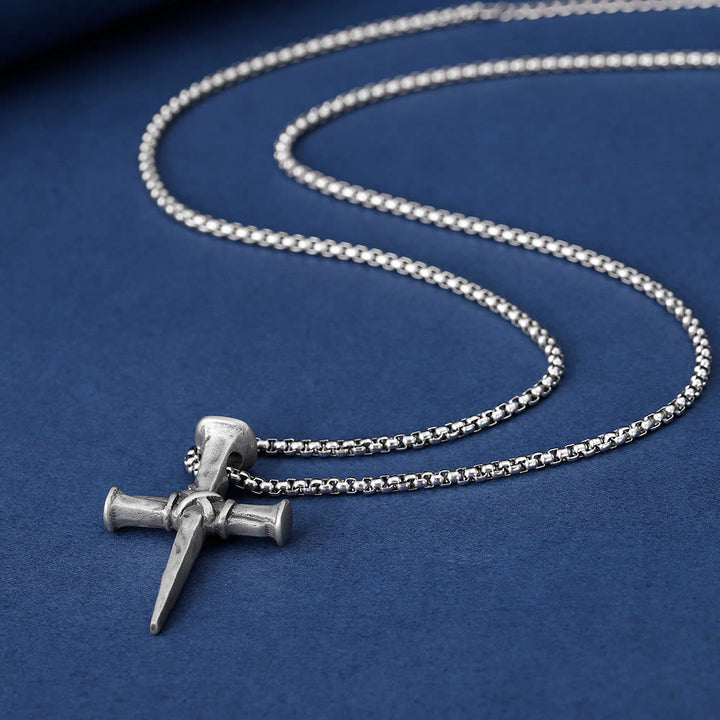 FREE Today: Artistic Nail - Shaped Cross Necklace for Faith Expression - image 3