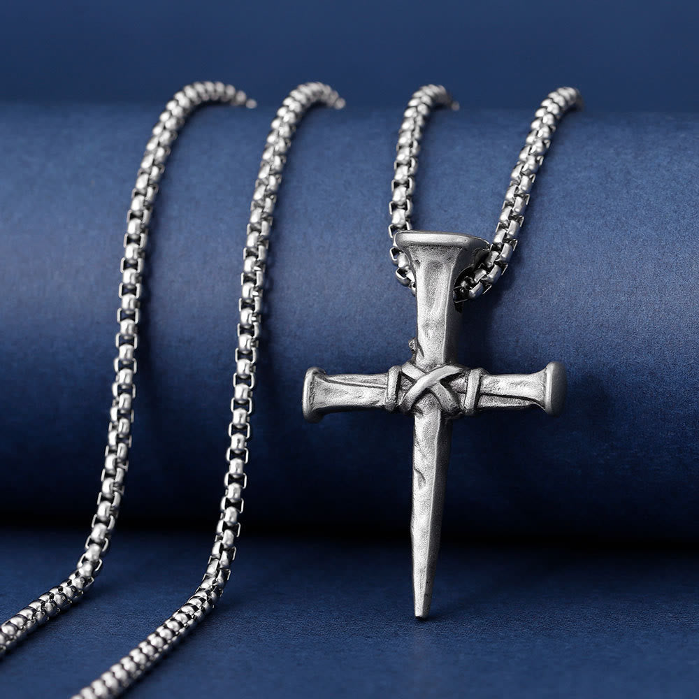 FREE Today: Artistic Nail - Shaped Cross Necklace for Faith Expression - image 2