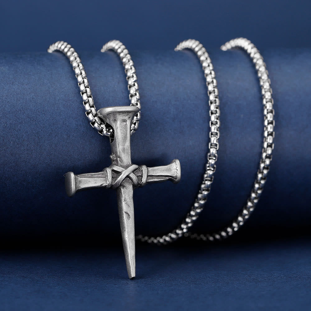 FREE Today: Artistic Nail - Shaped Cross Necklace for Faith Expression - Nail Cross - image 0