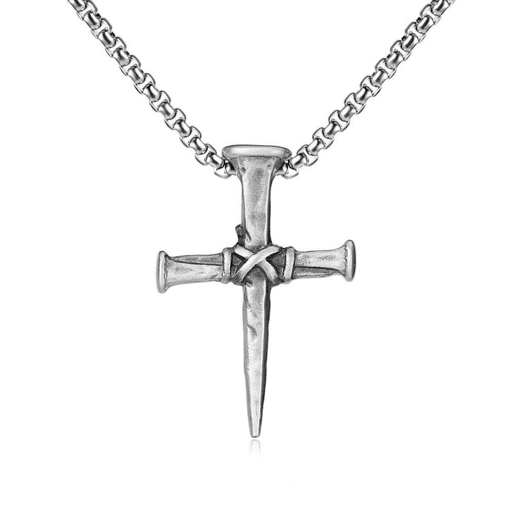 FREE Today: Artistic Nail - Shaped Cross Necklace for Faith Expression - image 4