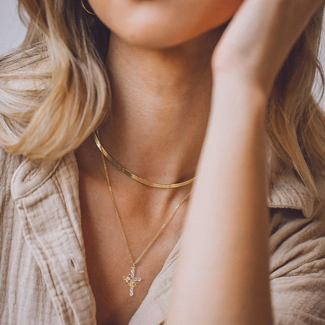FREE Today: Modern Crowned in Faith Cross Necklace, Earrings - image 22