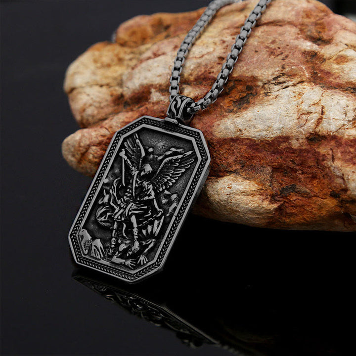 FREE Today: Classic Style St. Michael the Archangel Protection Stainless Steel Pendant Necklace - image 17