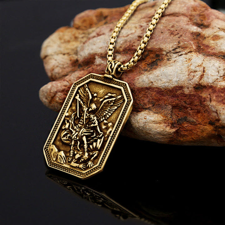 FREE Today: Classic Style St. Michael the Archangel Protection Stainless Steel Pendant Necklace - image 8