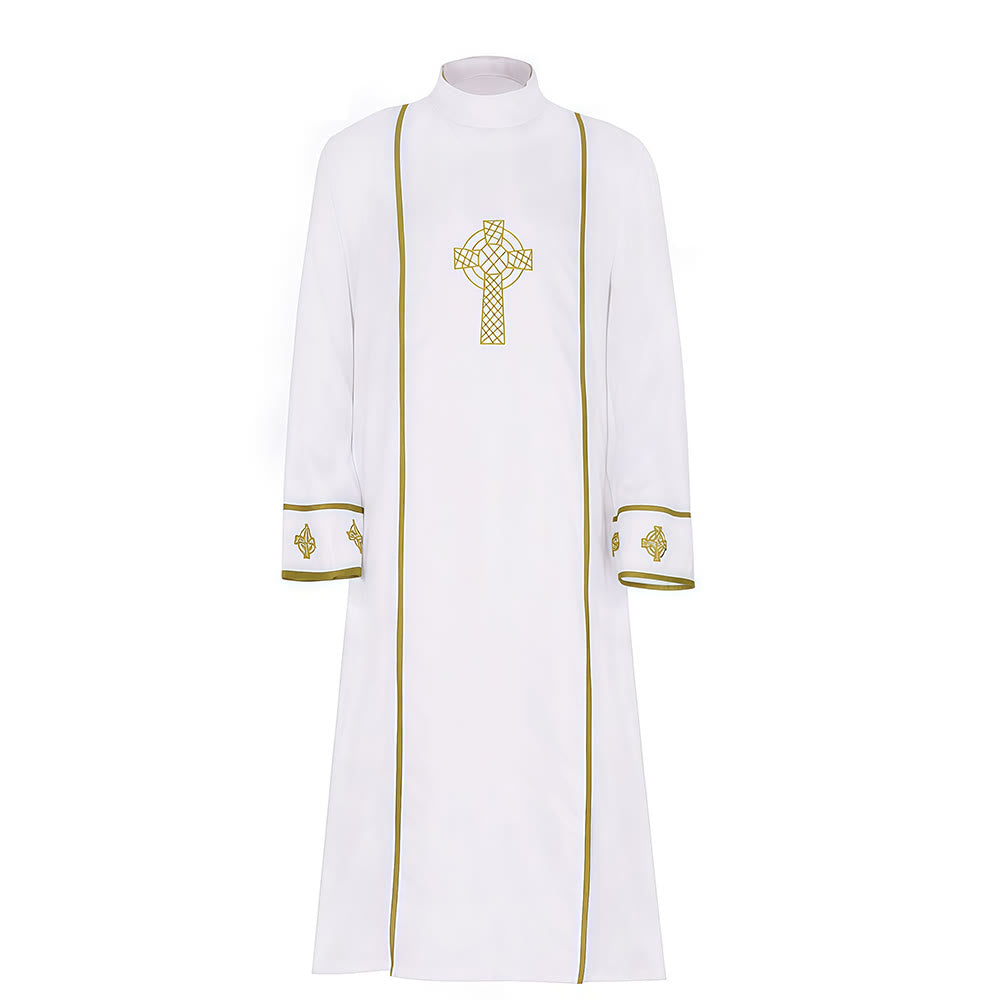Christianartworkshop Multi - Style White Clergy Robes: Ideal for Church Worship & Rituals - image 2