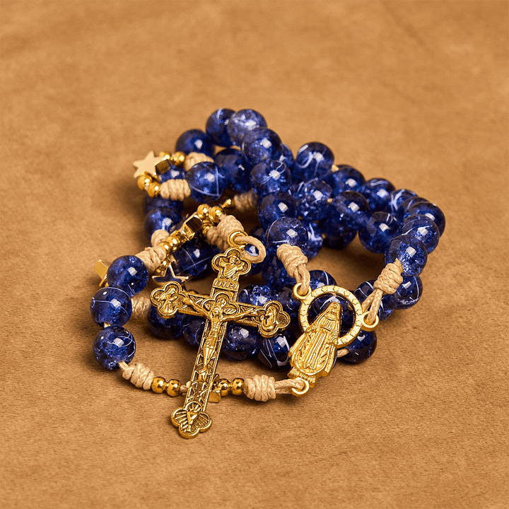 FREE Today: Elegant Purple Bead with Glittering Star Christmas Rosary: Illuminate Holiday Spirit - image 8