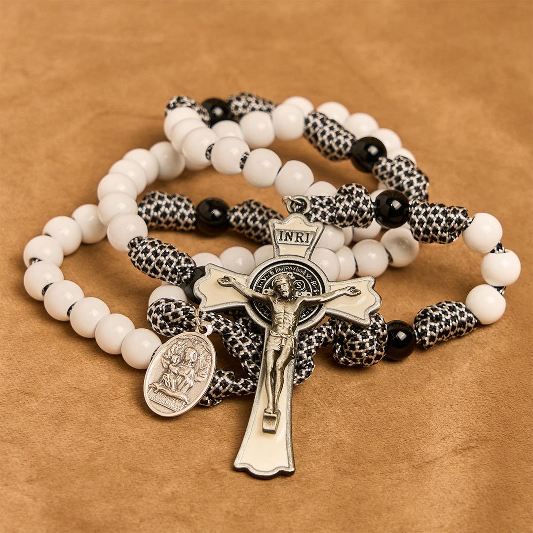 Christianartworkshop Solid Knot Nylon Cord Rosary with St. Anthony Medal: Restore Lost Hope - image 7