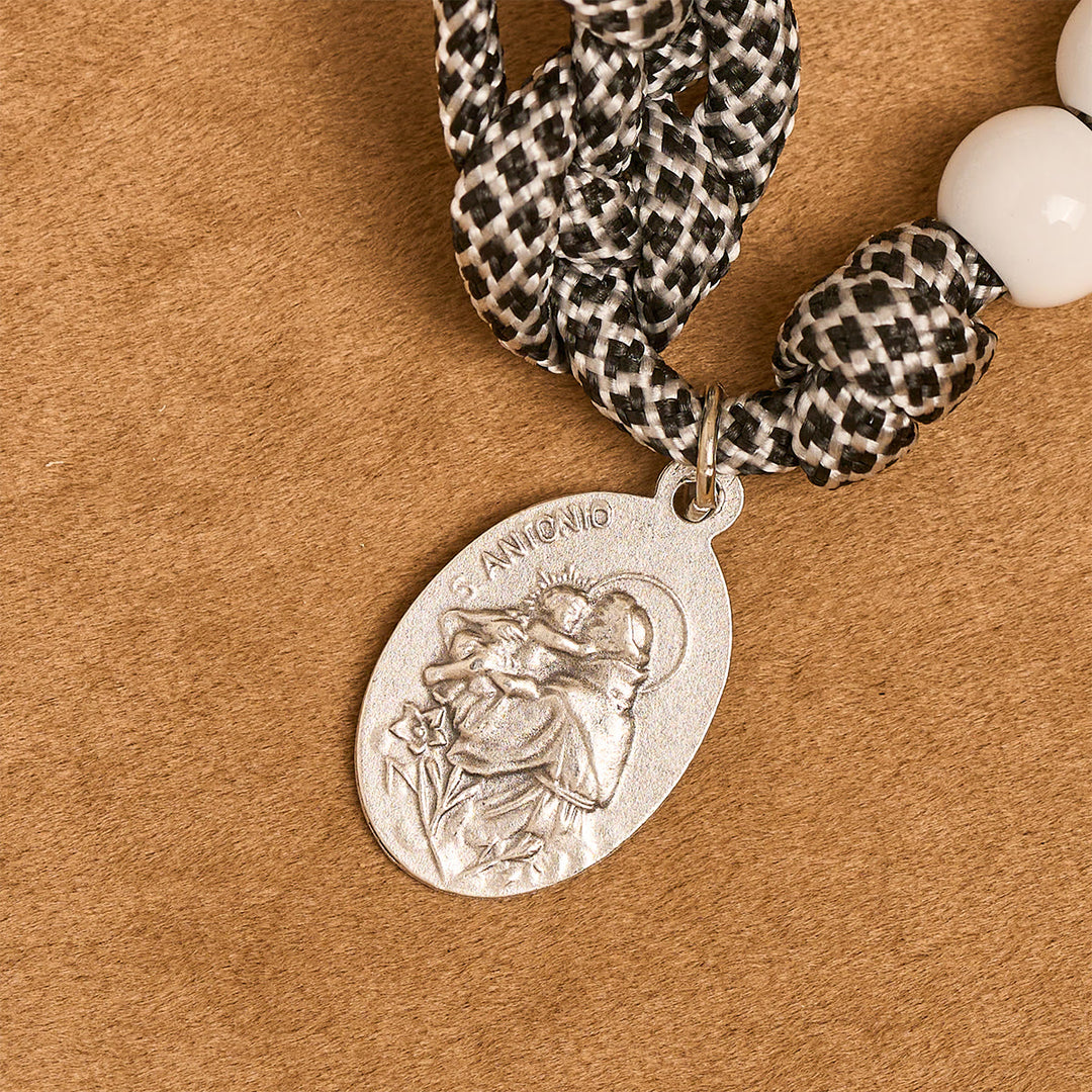 Christianartworkshop Solid Knot Nylon Cord Rosary with St. Anthony Medal: Restore Lost Hope - image 11