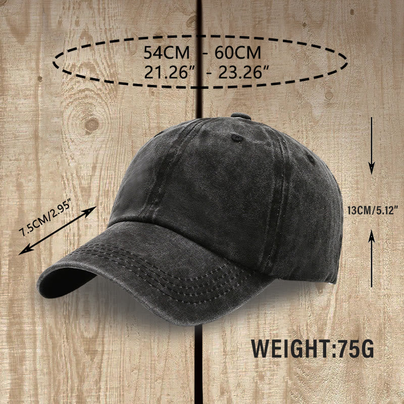 Christianartworkshop Bold Vintage Jesus Saved My Life Unisex Distressed Washed Cotton Hat - image 1
