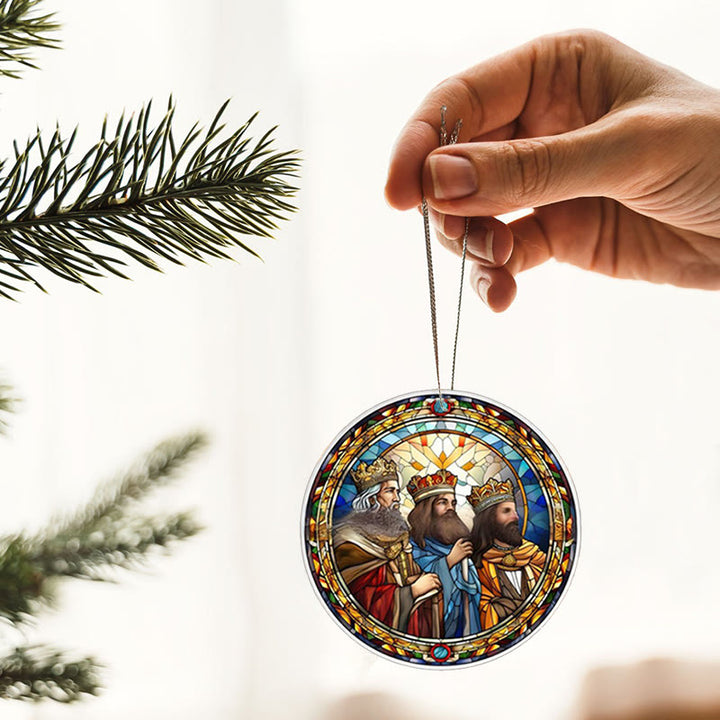 Christianartworkshop Stained Glass Styles Christian Element Hanging Ornaments B - image 4