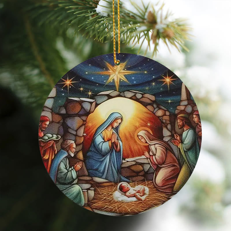 Christianartworkshop Christmas Nativity Scene Christ Decor Ornaments C - image 4