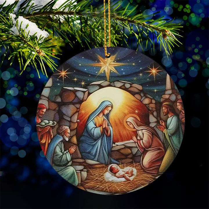 Christianartworkshop Christmas Nativity Scene Christ Decor Ornaments C - image 3