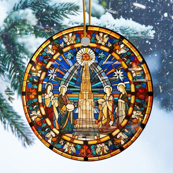 Christianartworkshop Stained Glass Styles Christian Element Hanging Ornaments C - image 2
