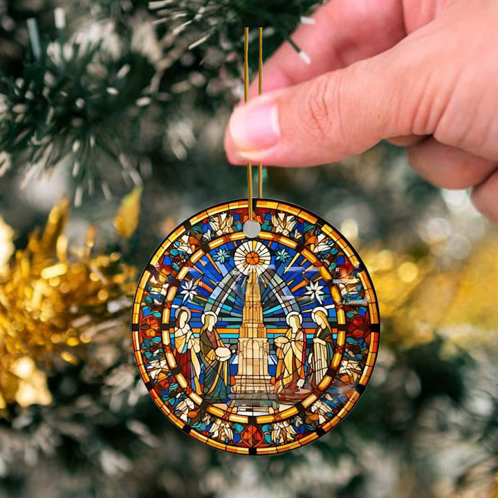 Christianartworkshop Stained Glass Styles Christian Element Hanging Ornaments C - image 5
