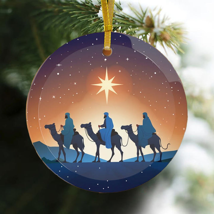 Christianartworkshop Illustration Styles Three Wisemen Kings Christmas Ornaments B - image 2