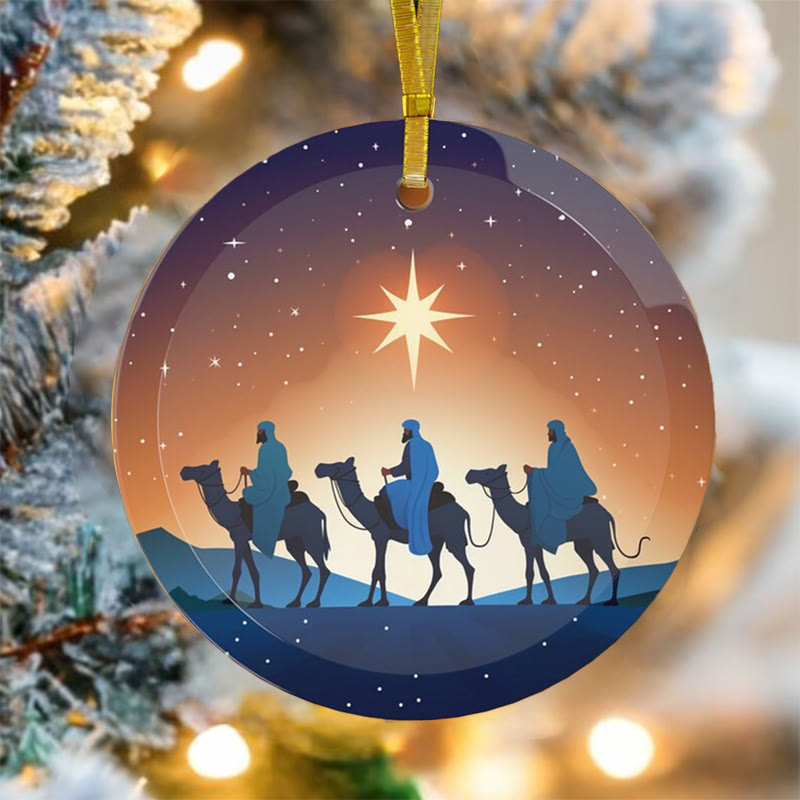 Christianartworkshop Illustration Styles Three Wisemen Kings Christmas Ornaments B - image 4