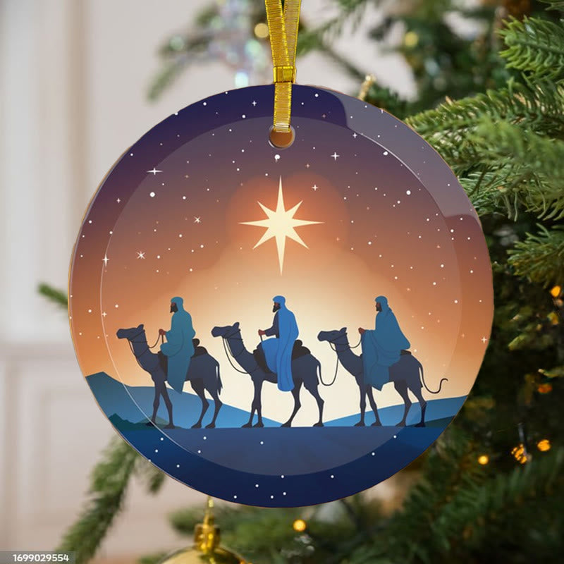 Christianartworkshop Illustration Styles Three Wisemen Kings Christmas Ornaments B - image 3