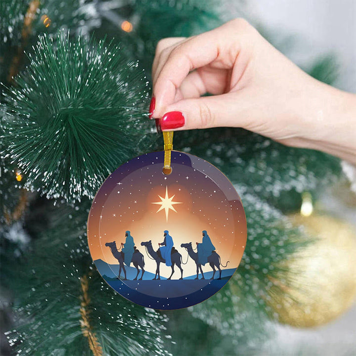 Christianartworkshop Illustration Styles Three Wisemen Kings Christmas Ornaments B - image 5