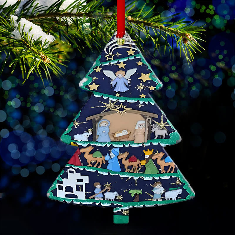 Christianartworkshop Acrylic Signs Nativity Christmas Hanging Ornaments F - image 4