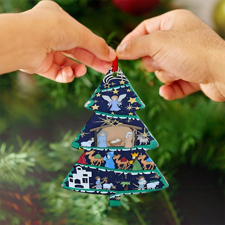 Christianartworkshop Acrylic Signs Nativity Christmas Hanging Ornaments F - image 3