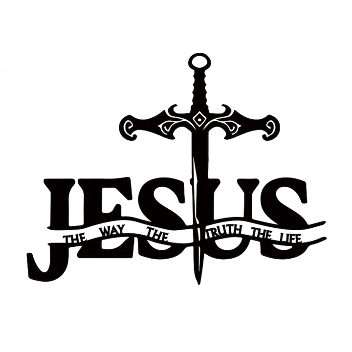 Christianartworkshop Black Iron JESUS The Way Truth Life Sword Wall Decor - image 5