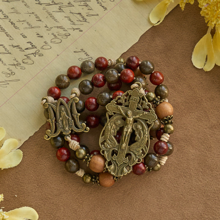 FREE Today: Traditoinal Christmas-Style Wooden Rosary: Earthy Beads & Bronze Crucifix - image 8