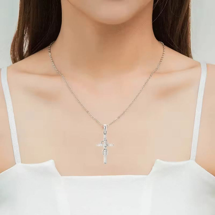 Christianartworkshop Multicolored Elegant Infinity Heart Cross Pendant Necklace - image 5