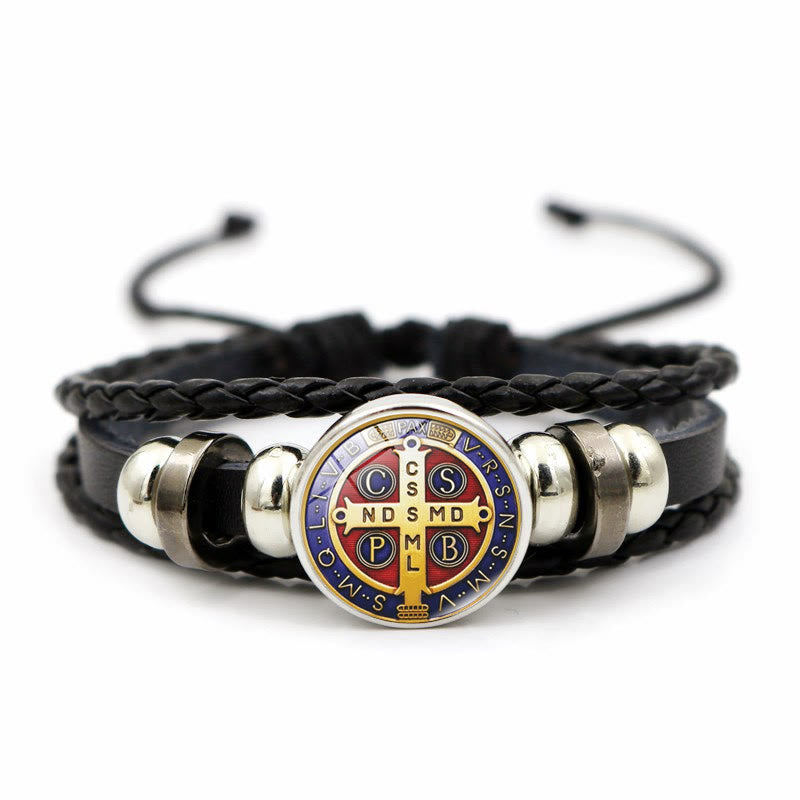 Multicolor Adjustable St. Benedict Bracelet: A Symbol Against Negativity and Fear - L - image 12
